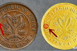 湖南当十双旗币, 一个英文字母的不同, 相差达50000