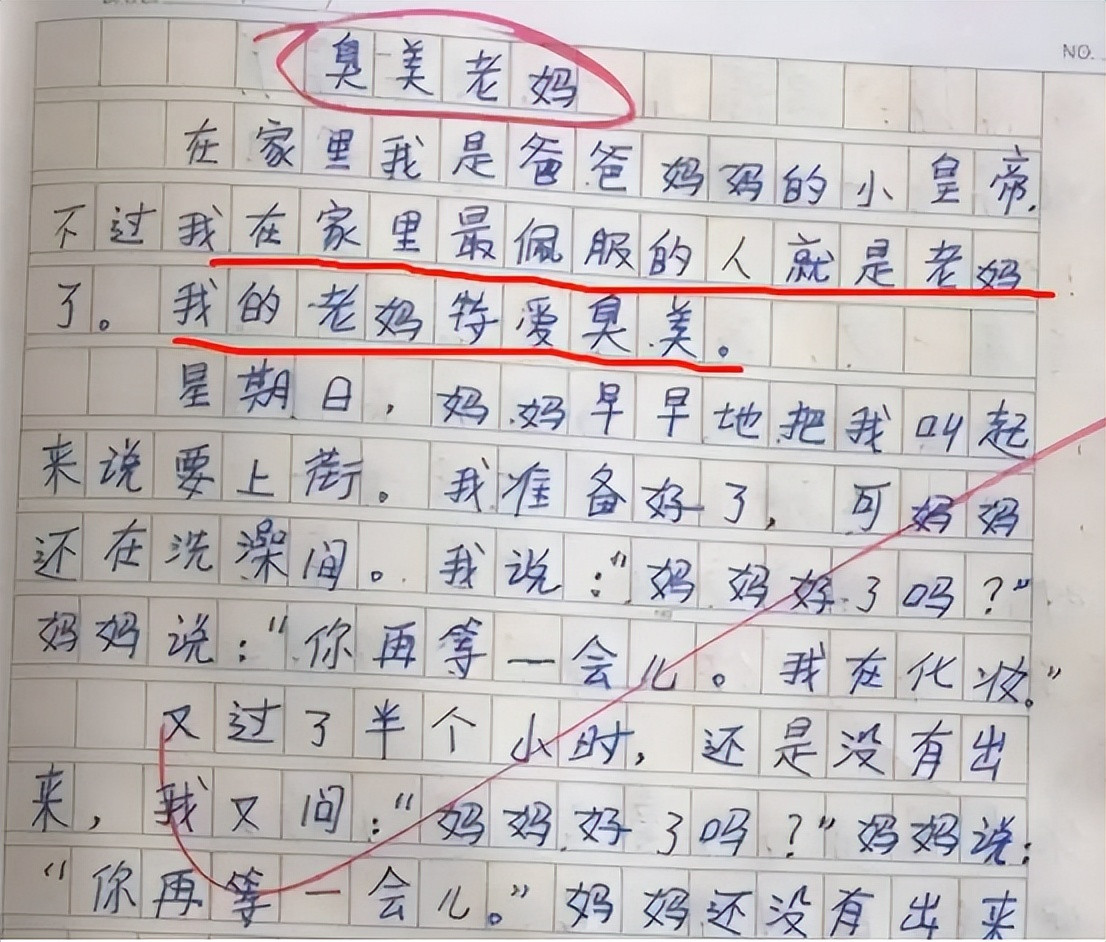 “我的姐姐死懒”，小学生写作文吐槽姐姐，姐姐：瞎说什么大实话