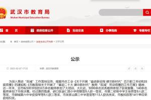 武汉市教育局最新公示: 这140人、14个单位获奖