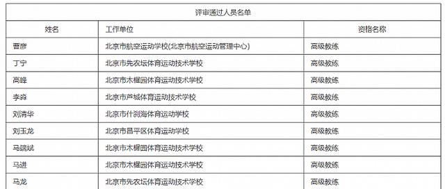 丁宁马龙, 副高级职称公示