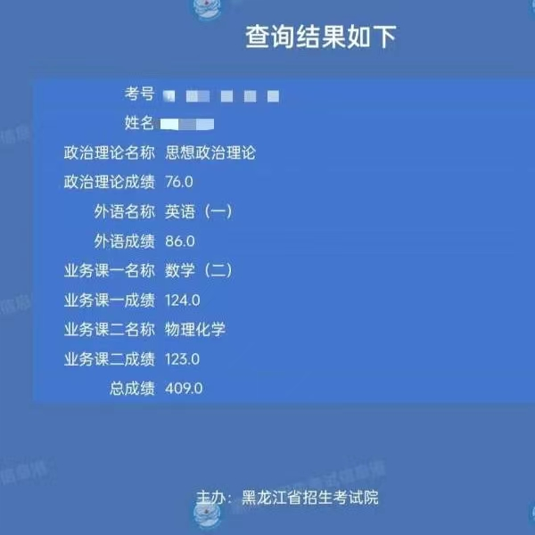 人间自有真情在! 网友开导让他克服自卑, 报考哈工大初试考了409