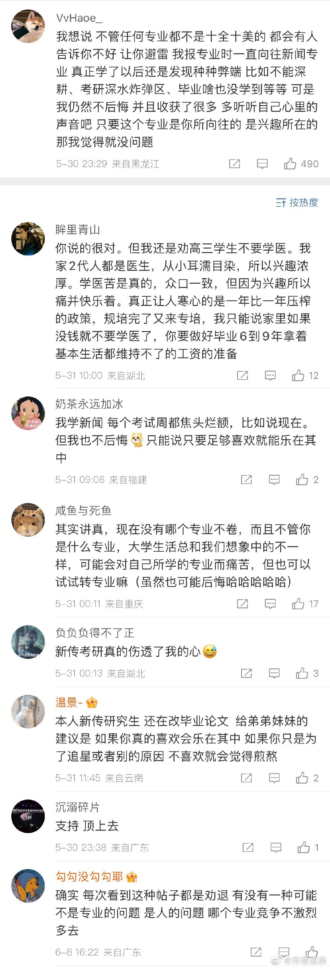 大学读什么专业比较好？过来人有没有什么好的建议？​​​