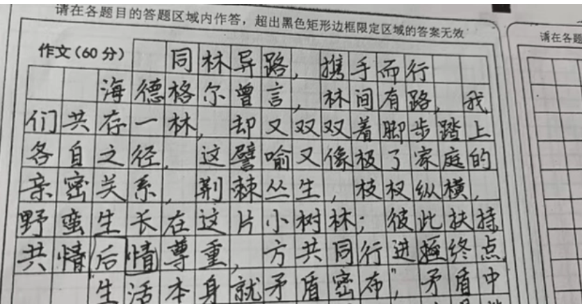 “屎盆子镶金边”, 中学生作文频出网文金句, 老师看后无奈摇头