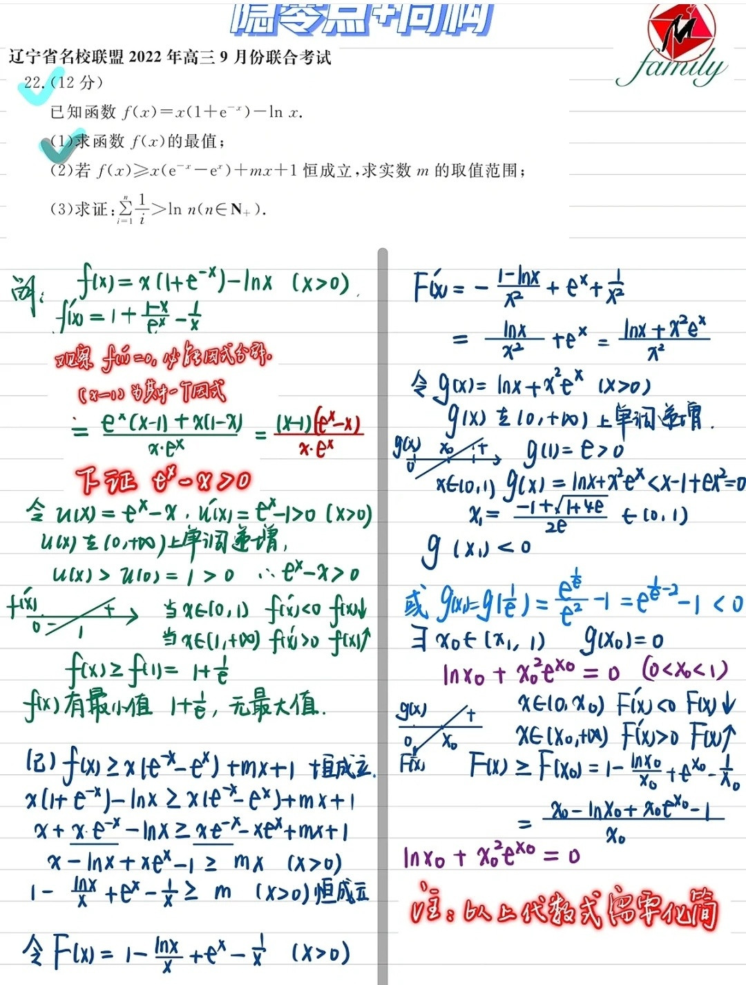 高中数学常考题型学习笔记太绝啦​​​