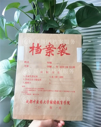 自考本科档案存档