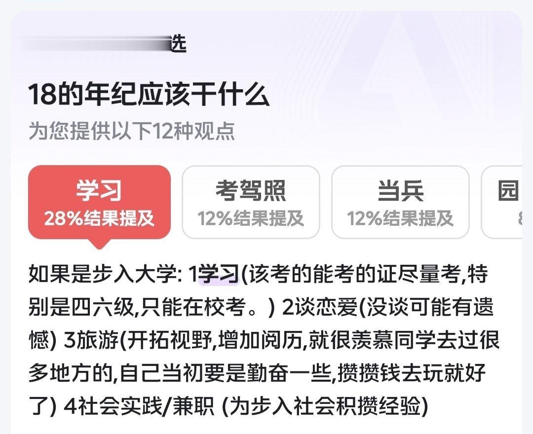 18岁的年纪应该干什么[？？？]​​​