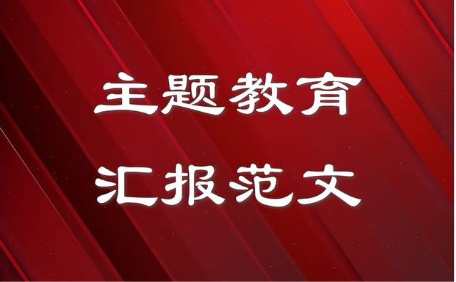 局主题教育工作汇报范文提纲