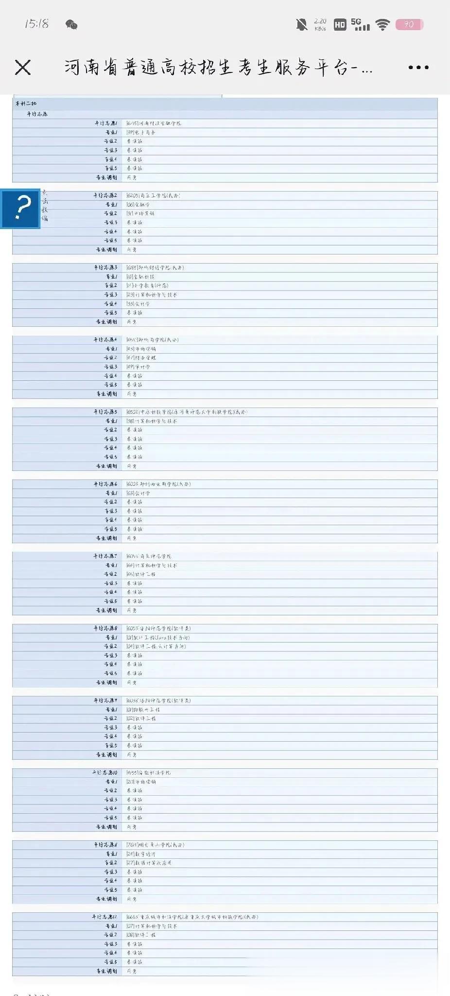 外甥女的12个二本报考学校，都没有到达投档线。抓紧补录一波，希望能12中1。经