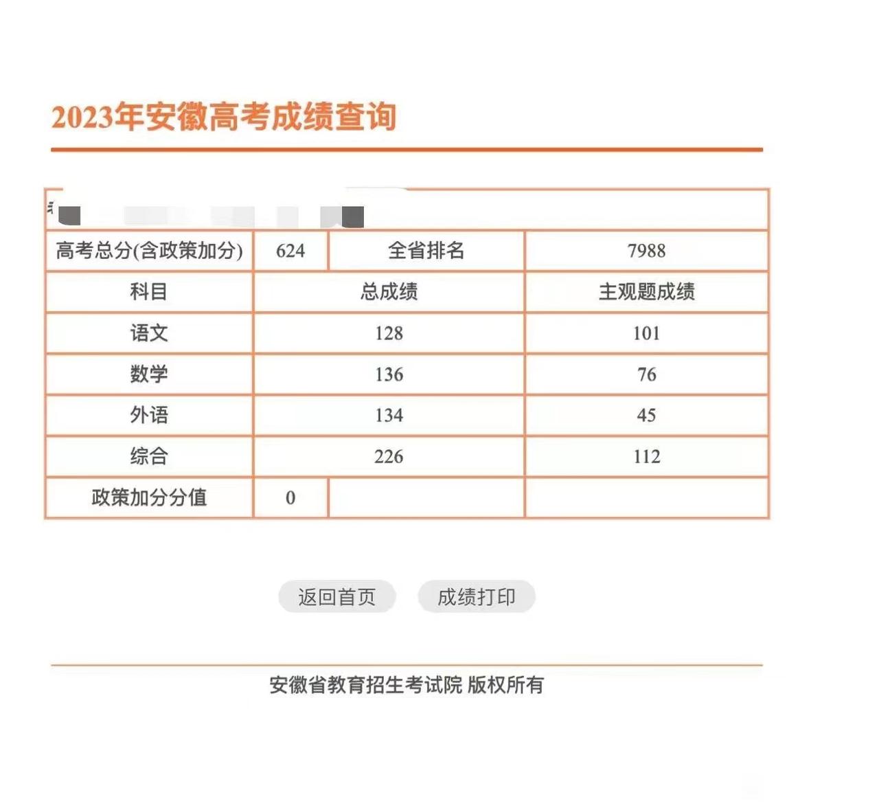 进退两难！安徽一理科考生在今年的高考中考了624分，排名全省第7988名。该