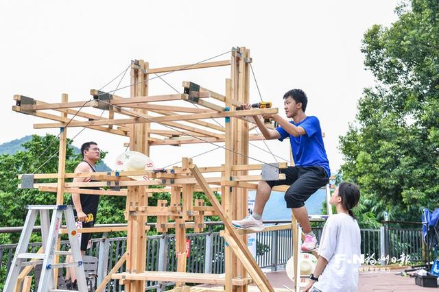 海峡两岸大学生实体建构大赛落幕 铭传大学作品《山岳之渝》摘得金奖