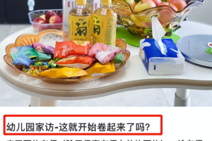 上海妈妈为幼儿园家访准备下午茶, “卷”出天际, 网友: 不敢生了