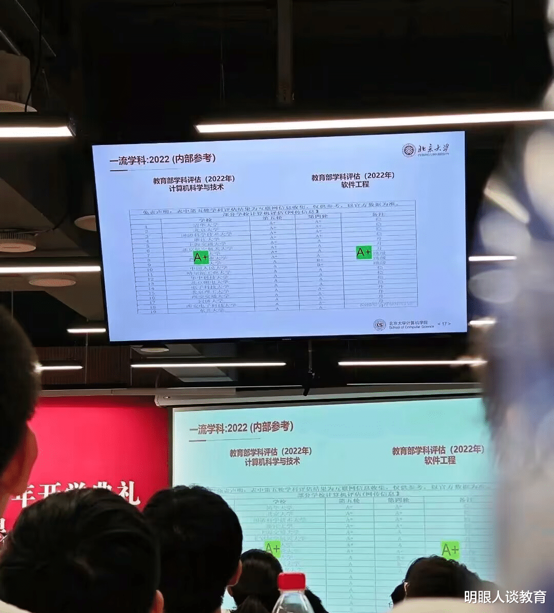 北京大学第五轮计算机A+等级, 多所大学评估跳级, 有一所却很遗憾