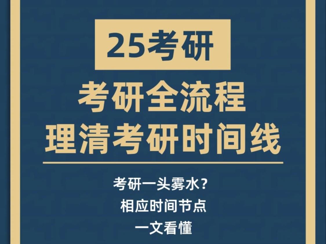 考研常识: 考研全流程, 时间线全梳理