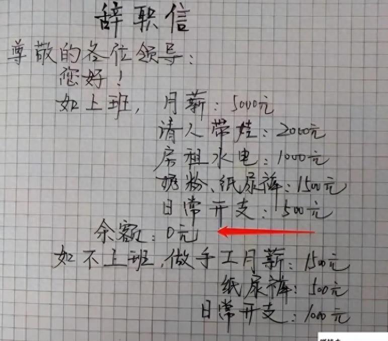 00后女老师“低情商”辞职信火了, 看到这魔性的字体, 校长连忙同意