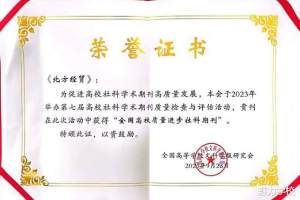 “全国高校质量进步社科期刊”奖公布, 黑龙江这所学院在列