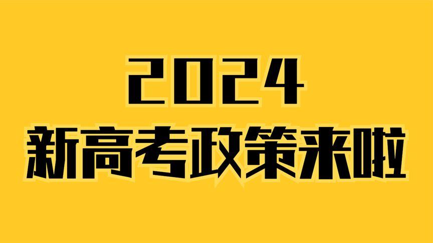 2024年新高考政策