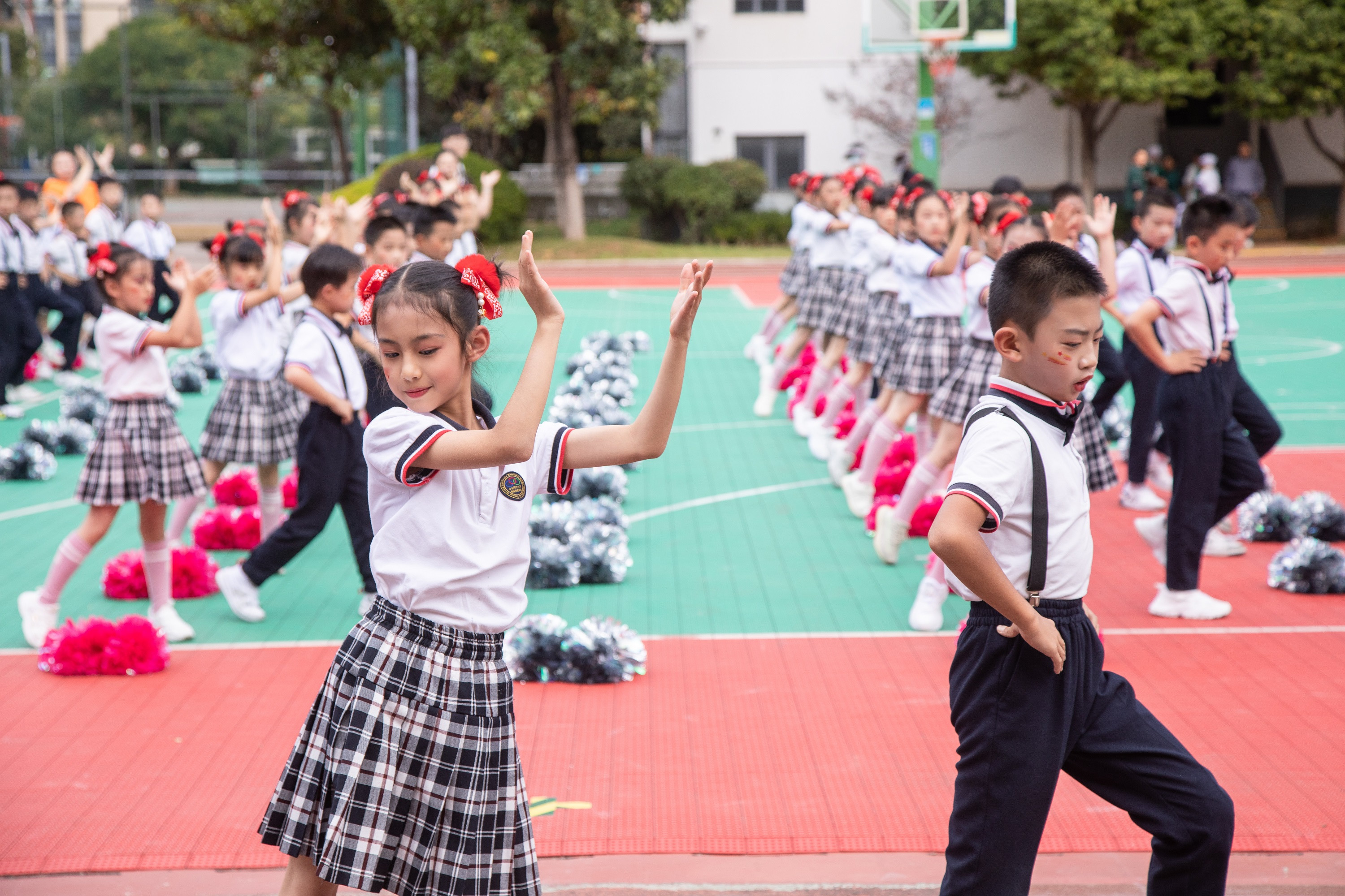 把课间还给孩子, 昆明润城学校小学部开展体育大课间活动