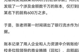 王海揭露一学校瓜分实习学生报酬6000万, 账本一览无余