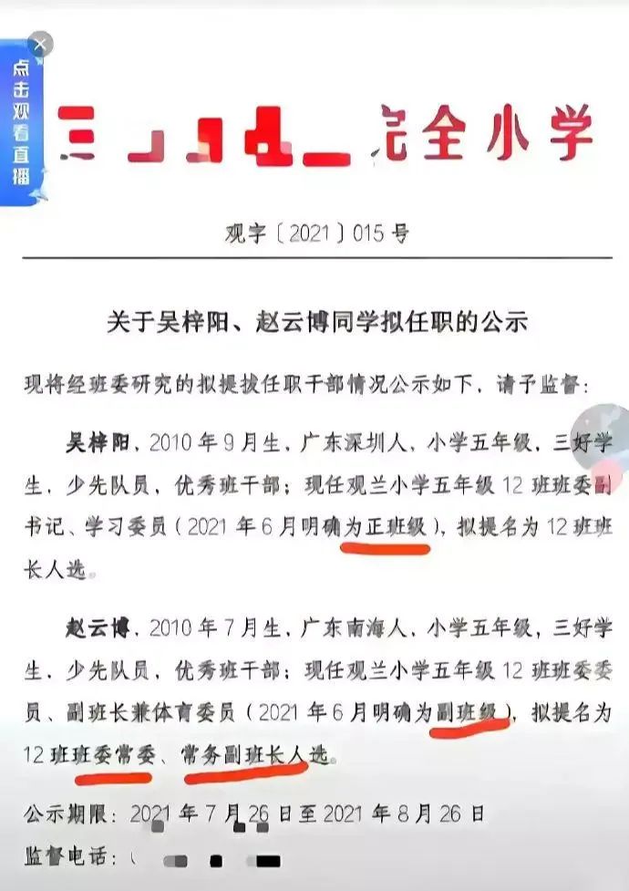 给小学班干部任职“正副级”, 他们究竟在热衷什么?