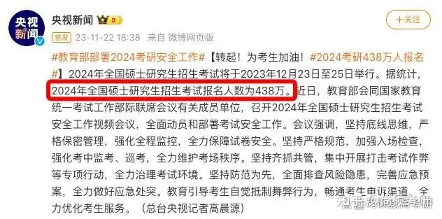 24考研人数公布, 连涨8年后首降! 附准考证下载时间及打印流程