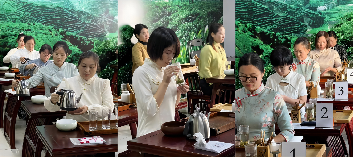 程东文化茶艺培训王老师带领学员参加初级茶艺师考试, 学员表现获赞!