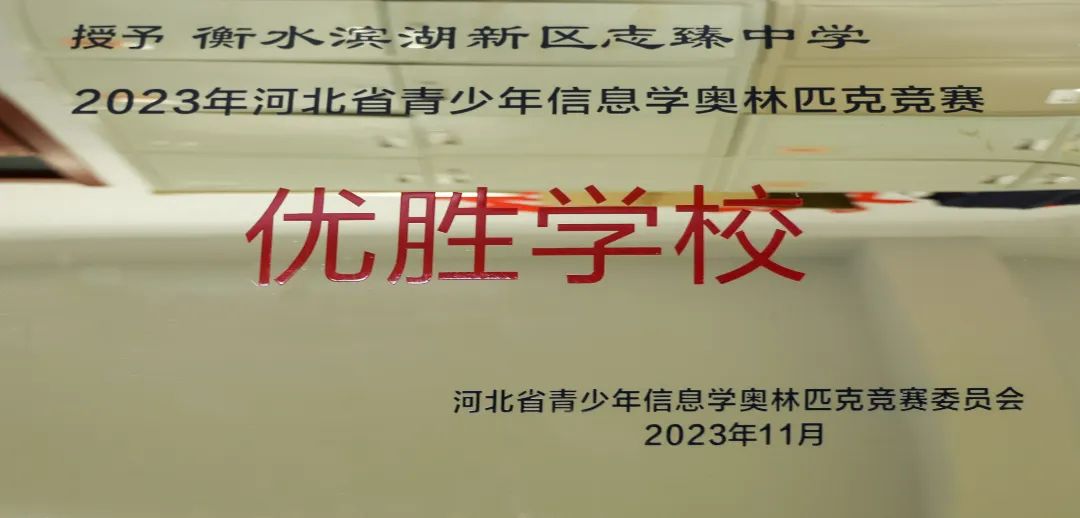 一等奖全省第一! 优胜学校! 优秀认证点……衡水滨湖志臻载誉而归