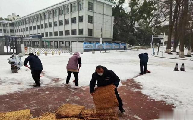 集结上千人, 武汉大学全力战冰雪迎开学