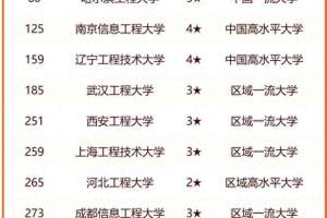 工程大学2024年最新排名: 哈尔滨工程大学夺冠, 武汉工程大学第4