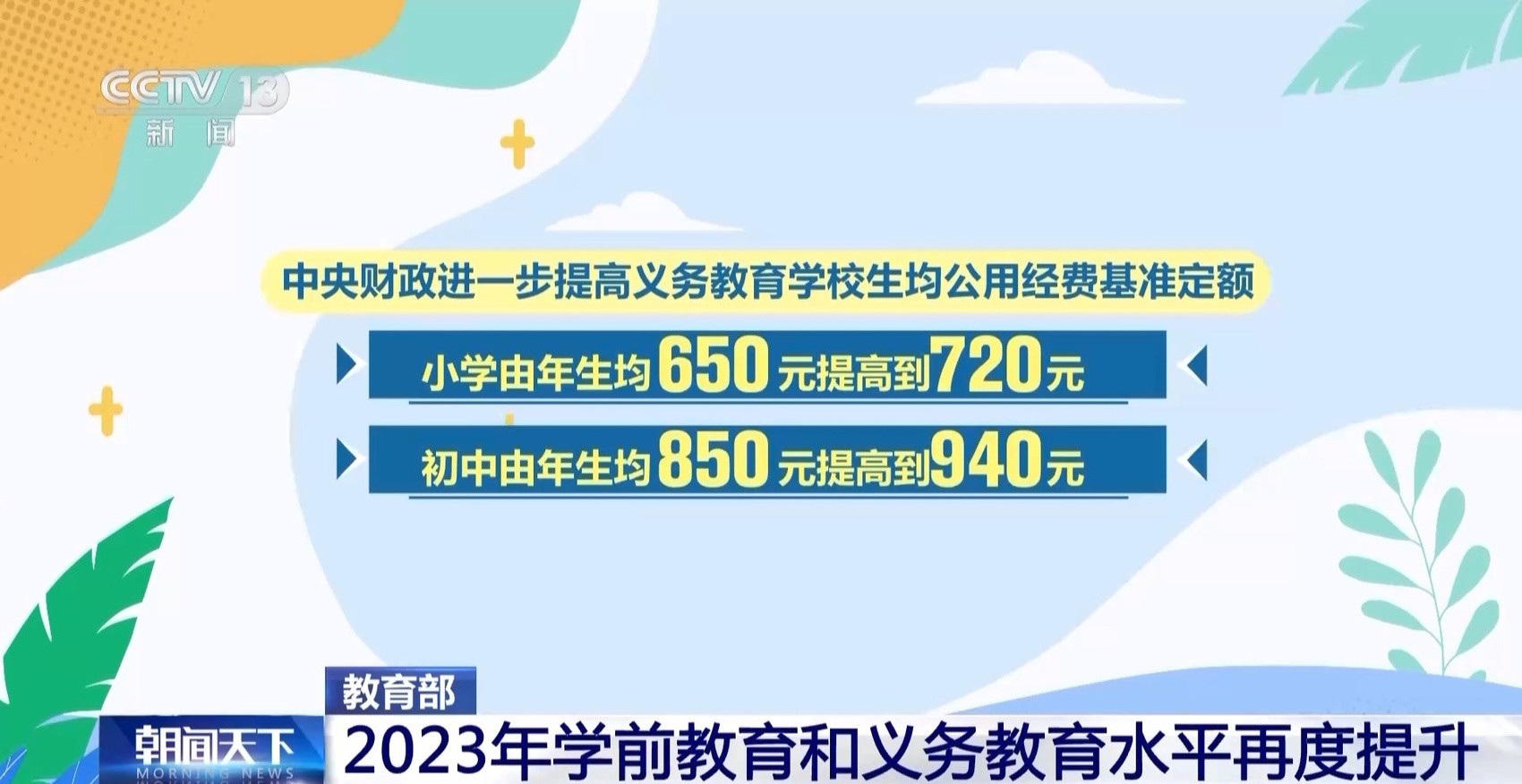 2023年学前教育和义务教育水平再度提升 高等教育人才培养不断优化