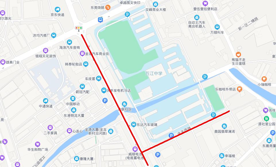 关于2024年普通高考英语听说考试期间万江街道道路实施临时交通管制措施的通告