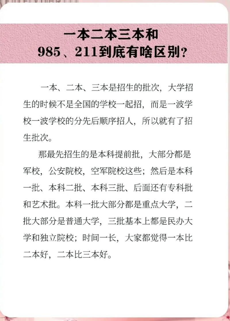 告诉你一本, 二本, 三本、专科会有多大差距?