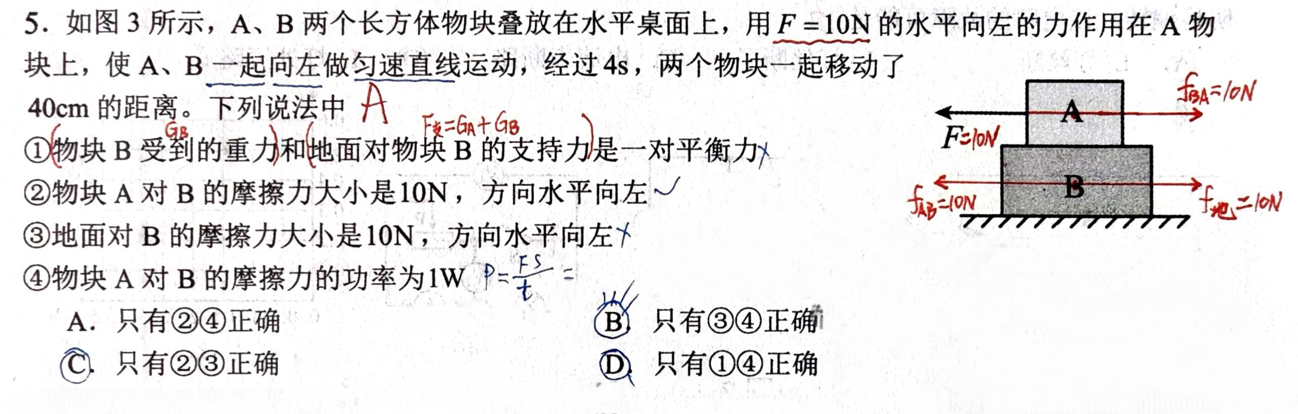 此类物理题从初中考到高中! 出错率很高, 充分暴露初中生一大缺点