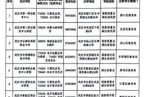 普高计划1000人! 武汉中职学校新型综合高中试点名单出炉