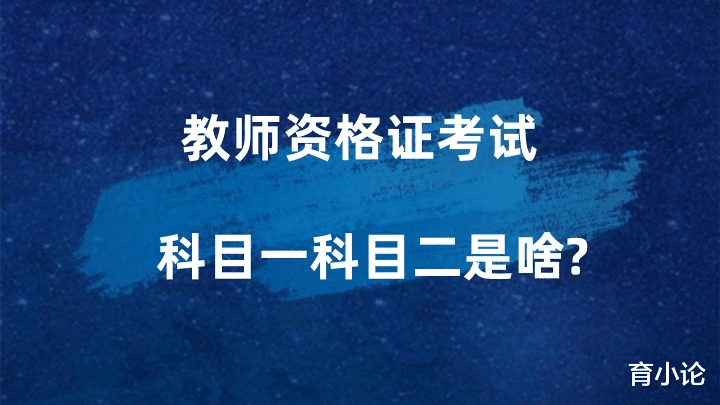 教师资格证科目一科目二是啥?